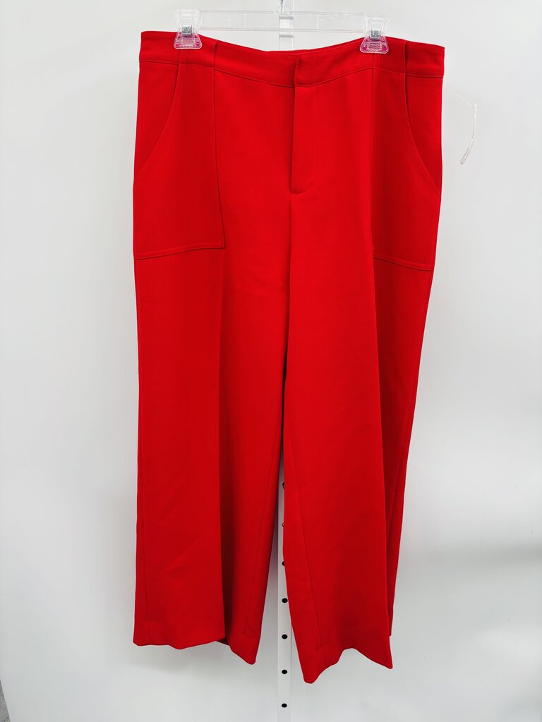 Aqua Pants Wide Leg Red XL