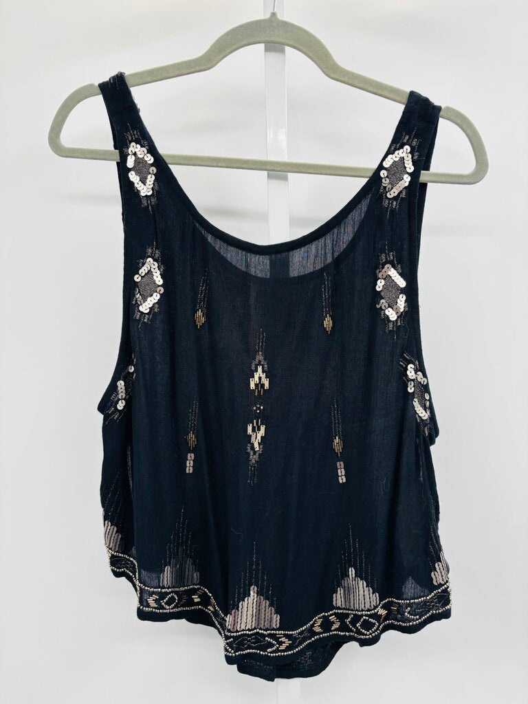 Free People Top Black S