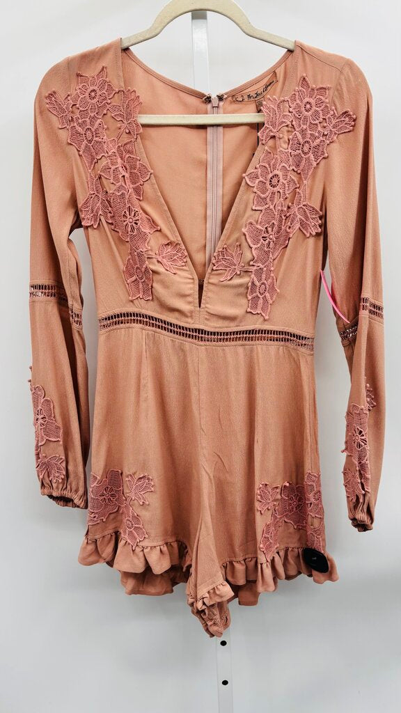 For Love and Lemons Romper Pink S