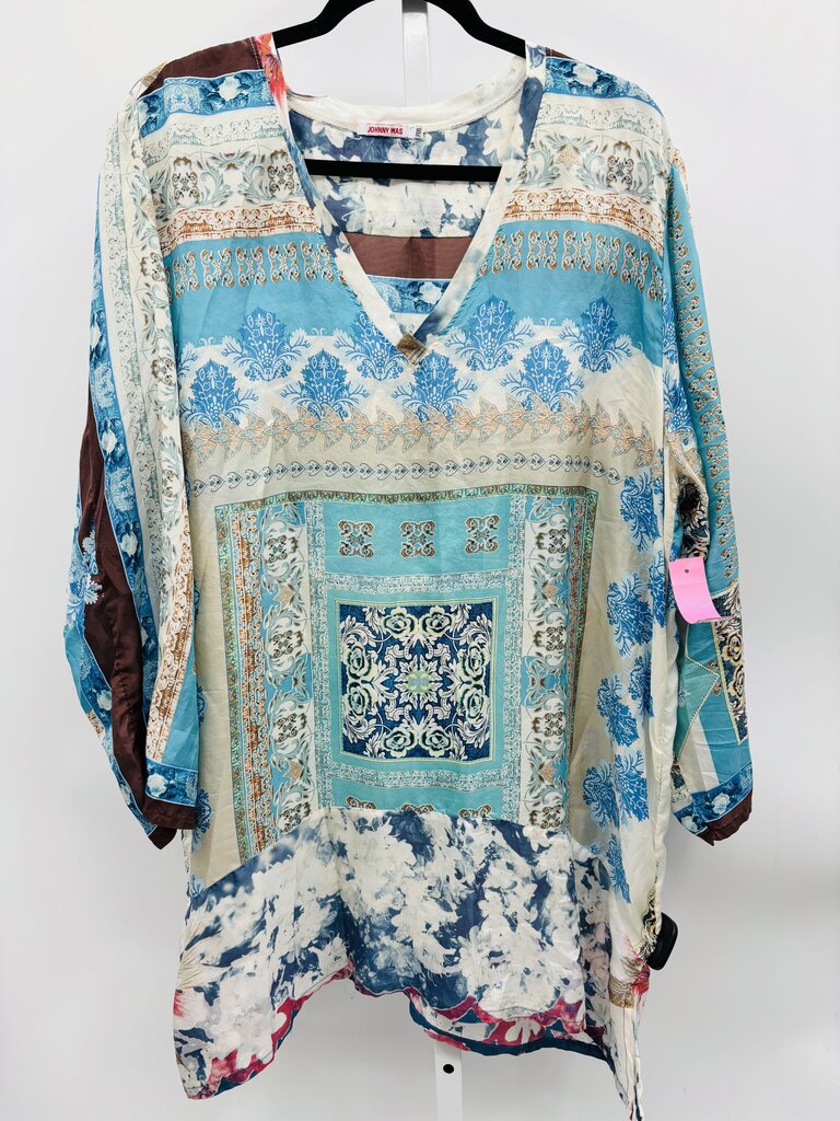 Johnny Was Tunic Plus Blue XXL