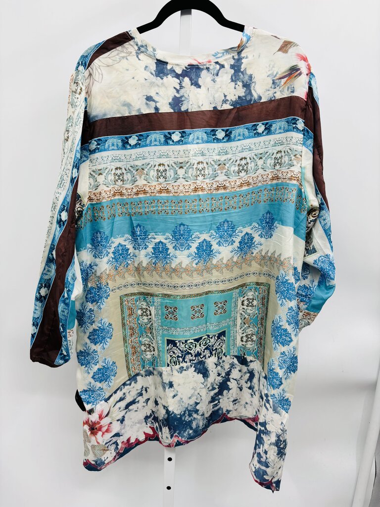 Johnny Was Tunic Plus Blue XXL