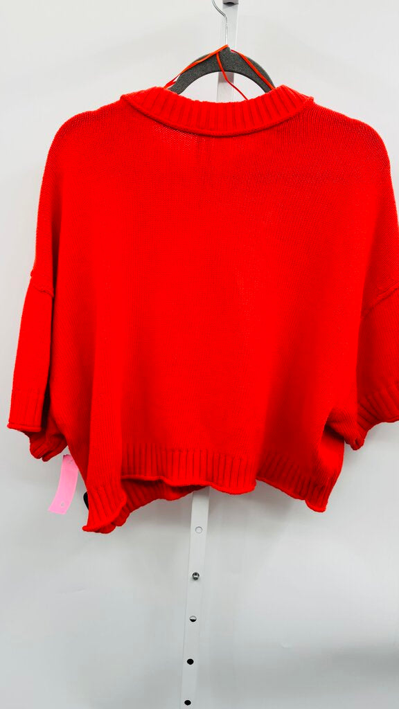 Anthropologie Sweater Red M