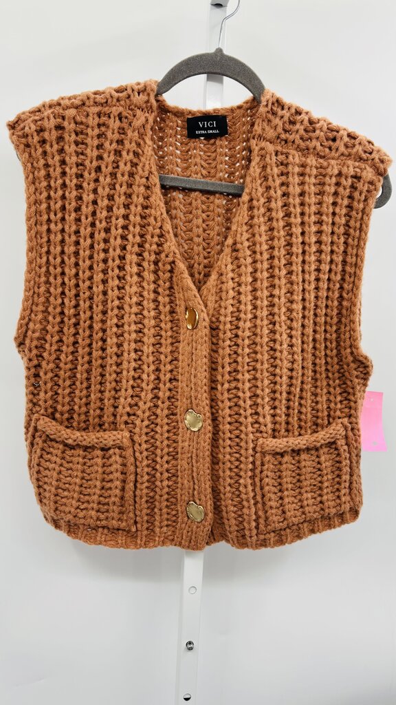 Vici Sweater Vest Brown XS