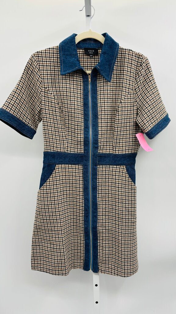 Vici Dress Beige S