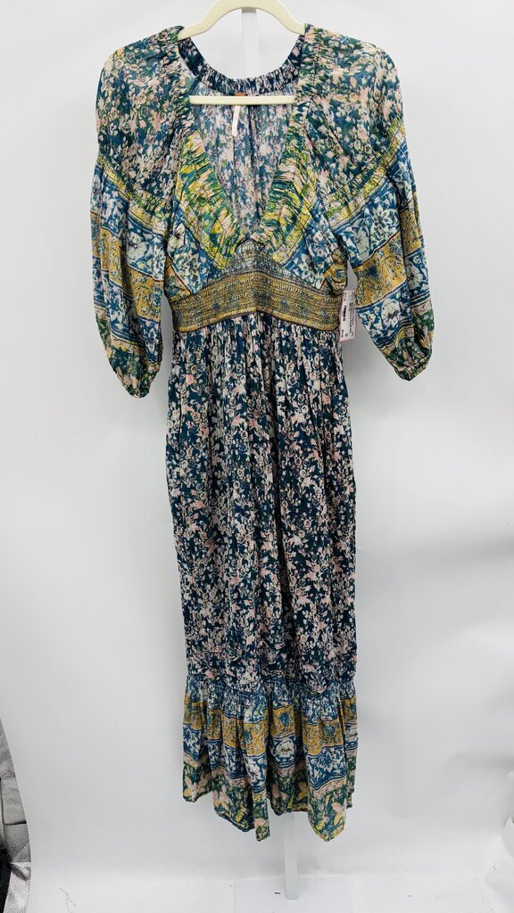 Free People Maxi Dress Blue XS