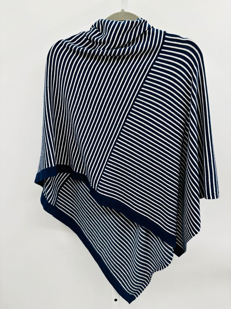 J. McLaughlin Poncho Navy OS