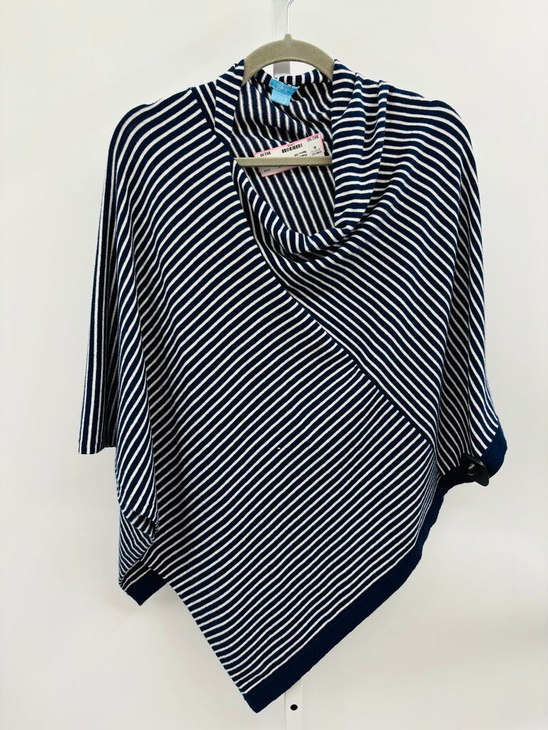 J. McLaughlin Poncho Navy OS