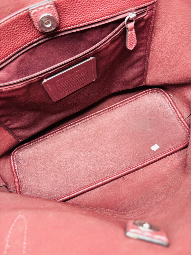 Coach Tote Burgundy