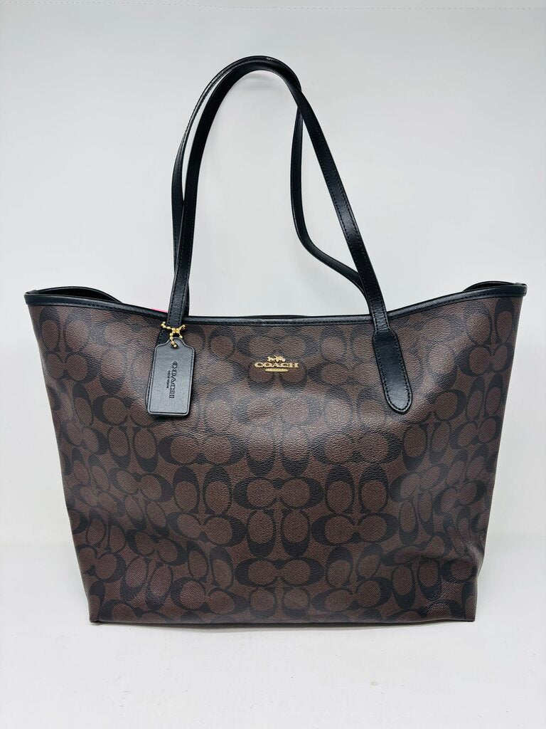 Coach Tote Brown Signature