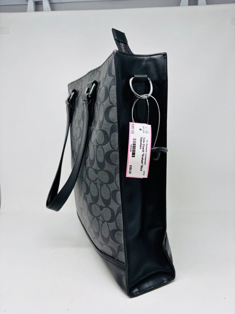 Coach Tote Black Signature