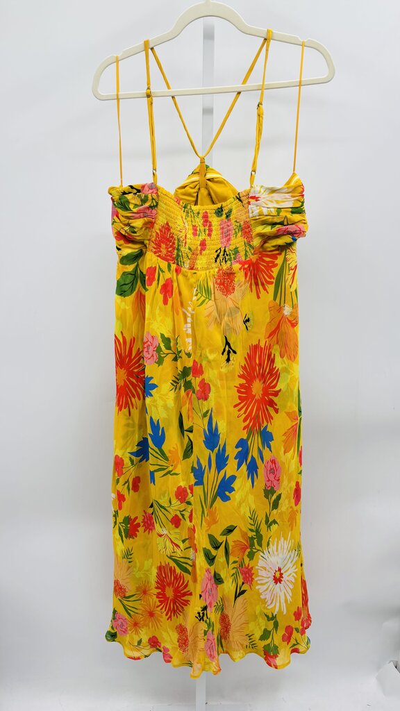 Anthropologie Maxi Dress Yellow XL