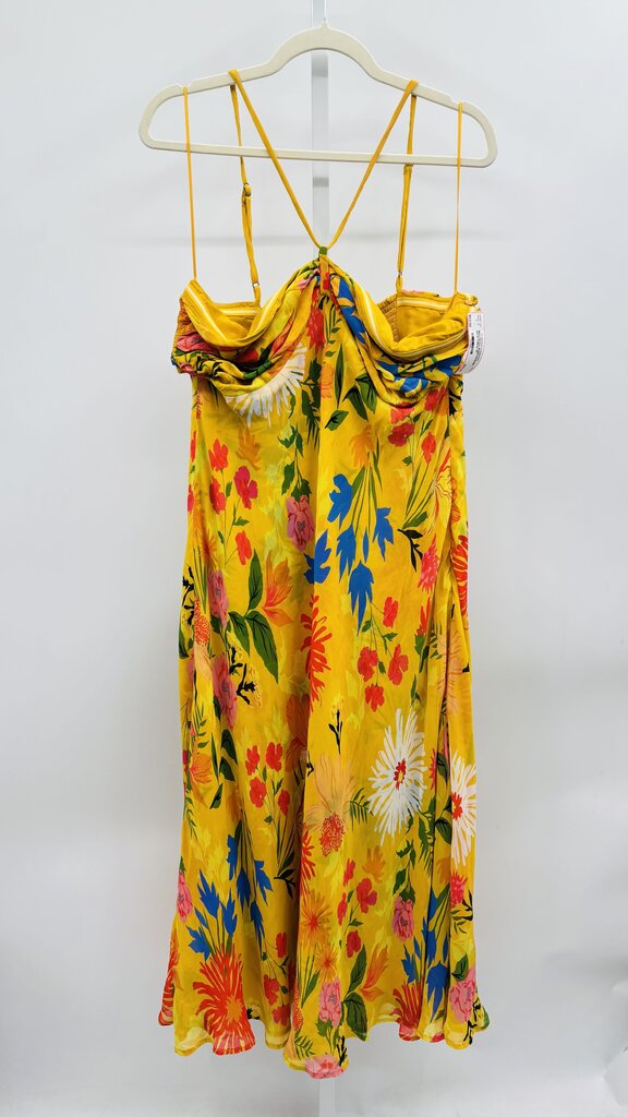 Anthropologie Maxi Dress Yellow XL