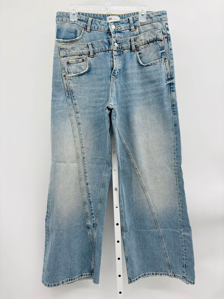 Zara Jeans Wide Leg Denim 10