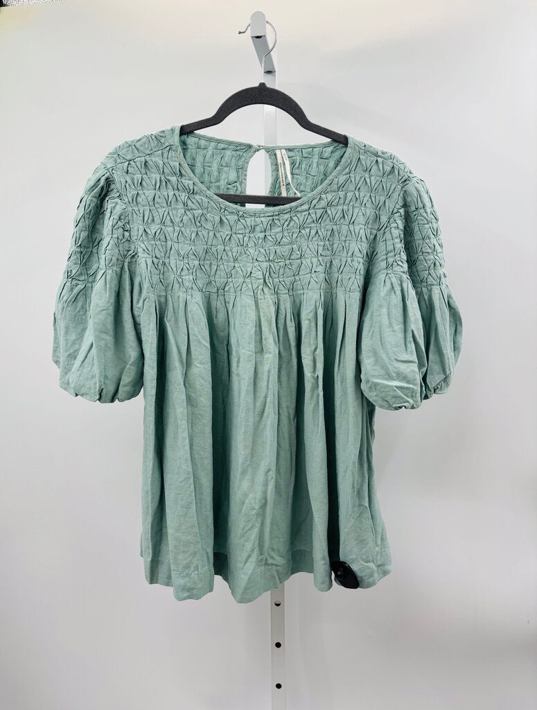 Anthropologie Blouse Green XL