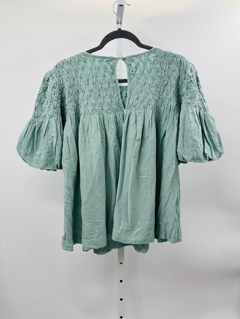 Anthropologie Blouse Green XL