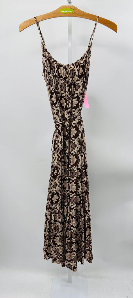 J. Crew Maxi Dress Plus Brown 2X