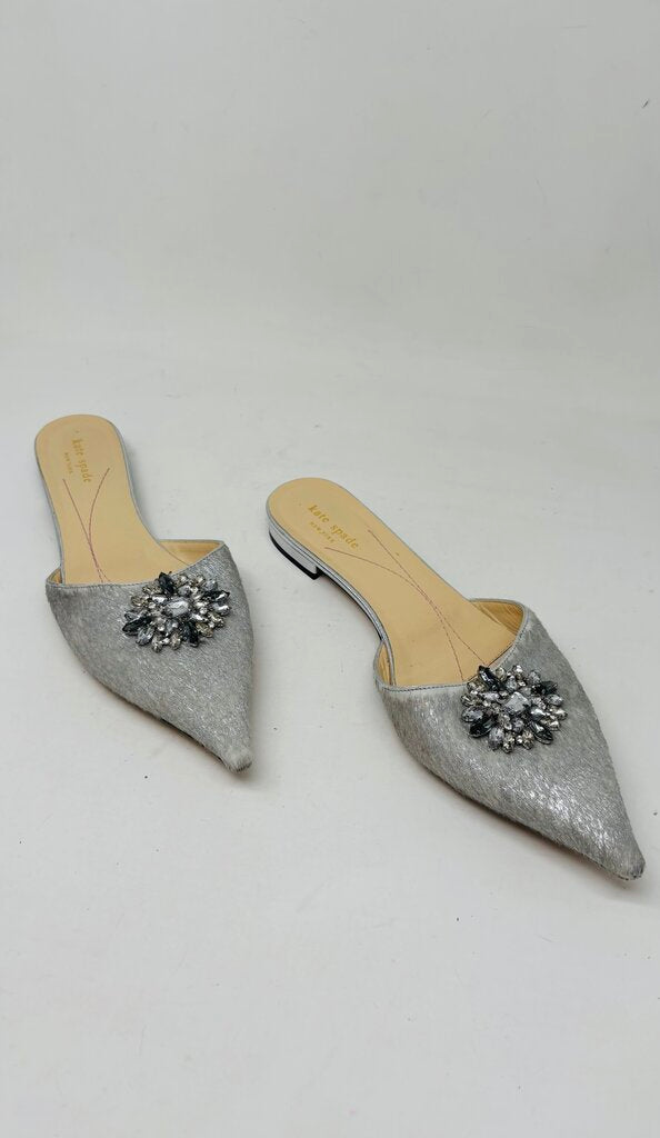 Kate Spade Mules Silver 11