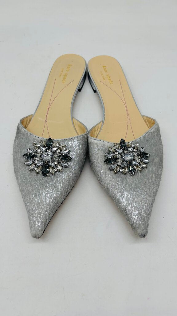 Kate Spade Mules Silver 11