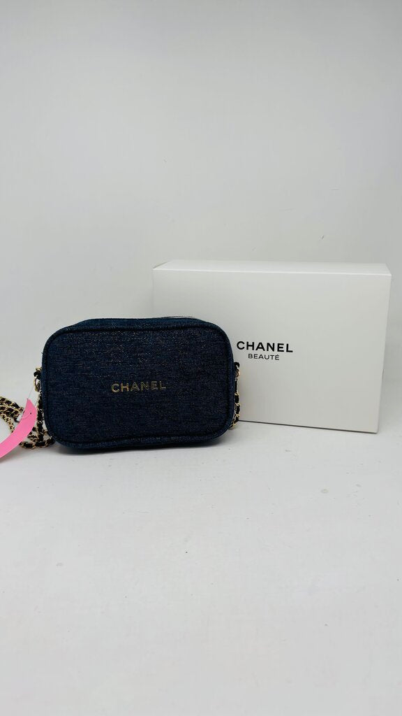 Chanel Cosmetic Bag Navy
