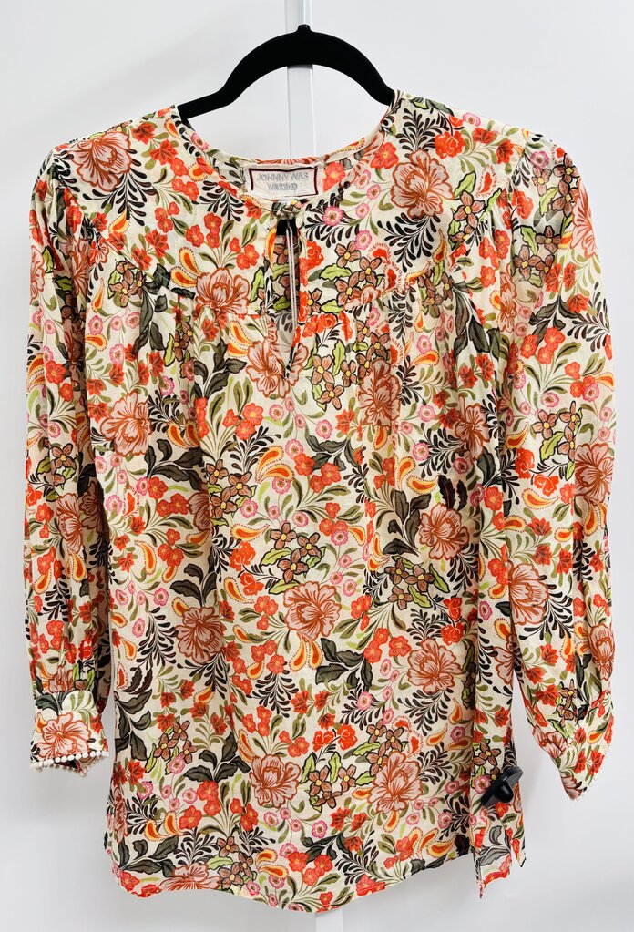 Johnny Was Workshop Blouse Orange M