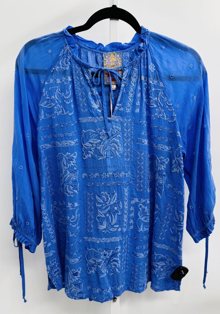 Johnny Was Blouse Blue S