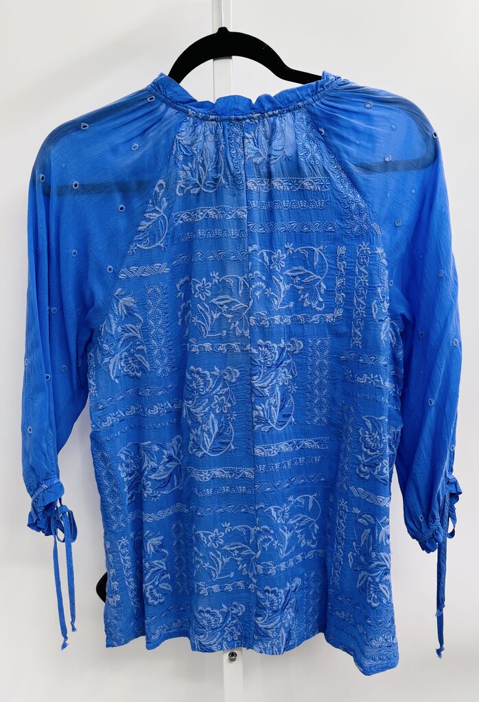 Johnny Was Blouse Blue S