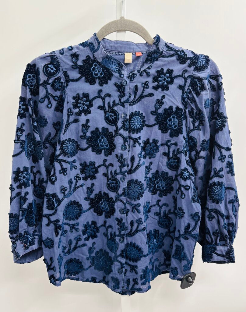 Pilcro Blouse Navy XS