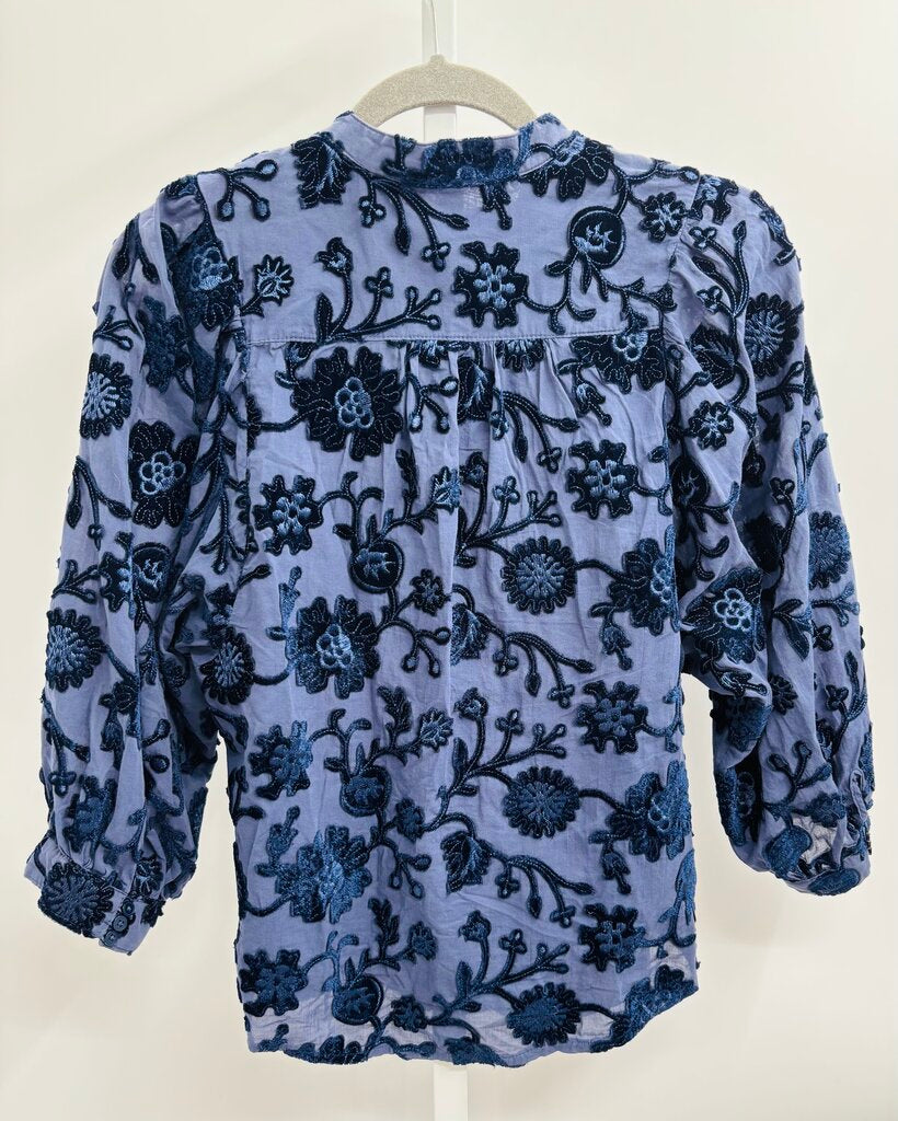 Pilcro Blouse Navy XS