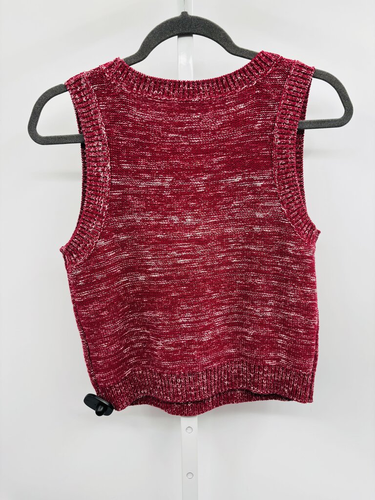 Pilcro Sweater Vest Burgundy XS
