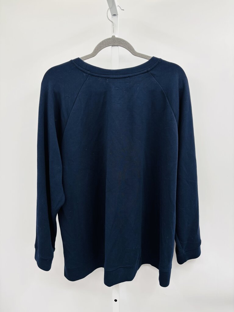 M: Magaschoni Sweatshirt Plus Navy 2X