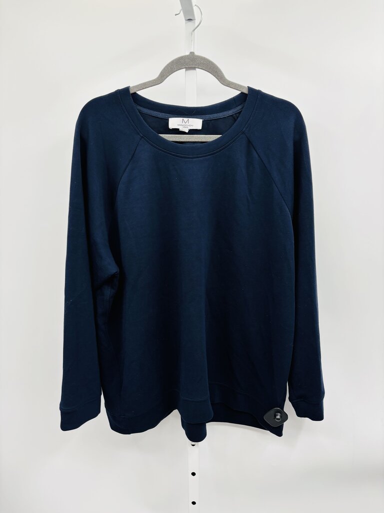 M: Magaschoni Sweatshirt Plus Navy 2X