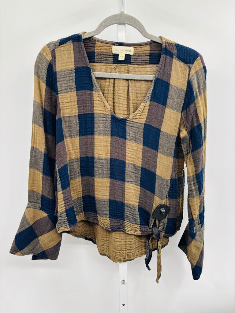 Cloth & Stone Top Navy XS
