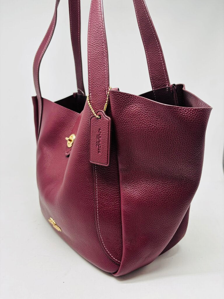 Coach Tote Burgundy'