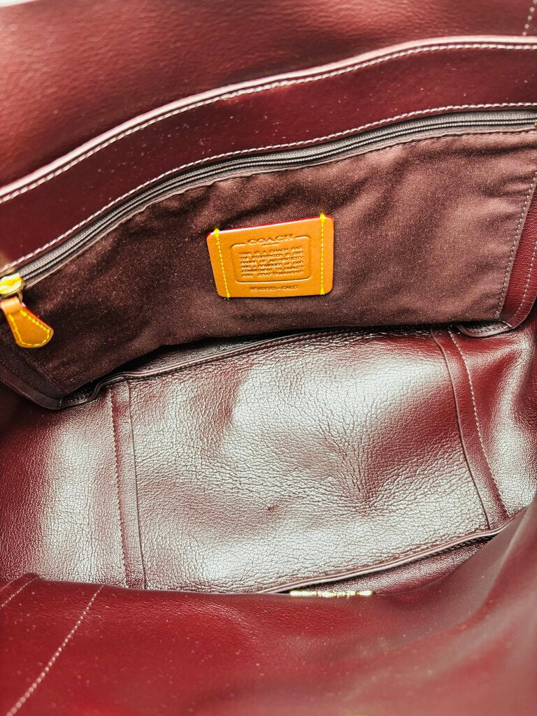 Coach Tote Burgundy