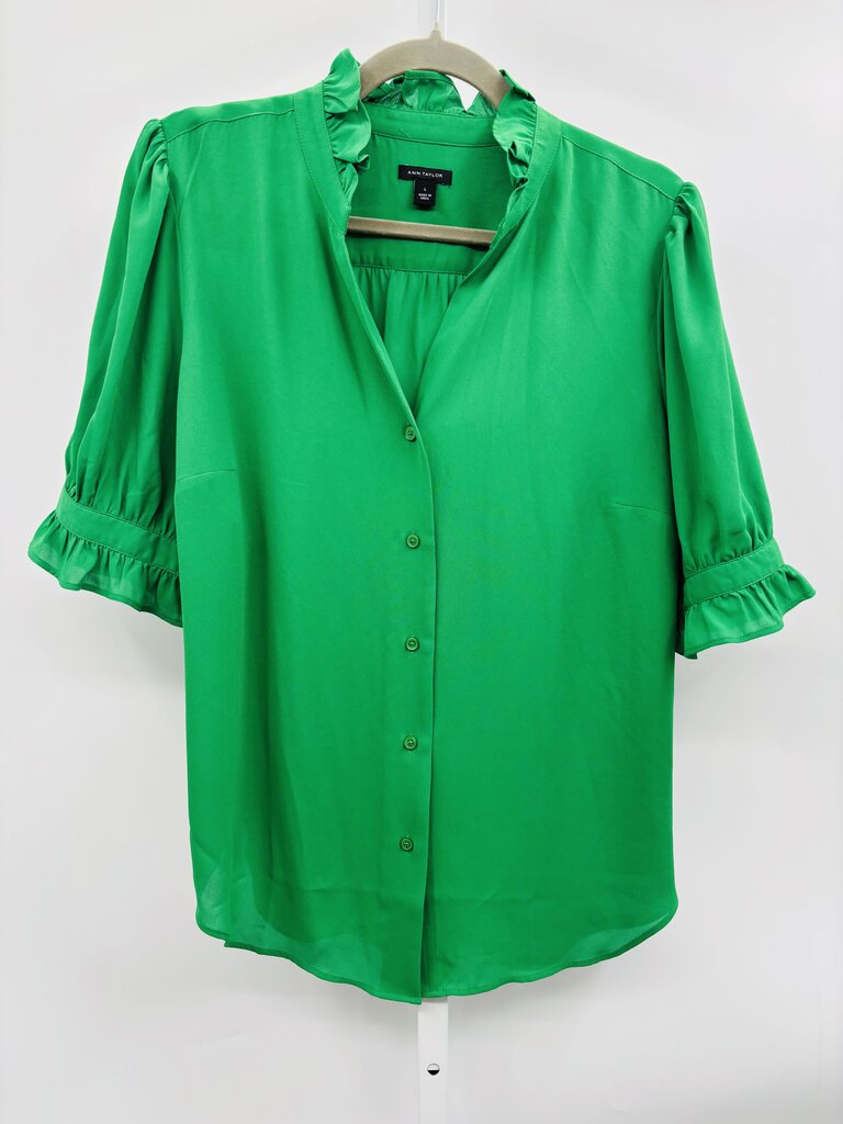 Ann Taylor Blouse Green L