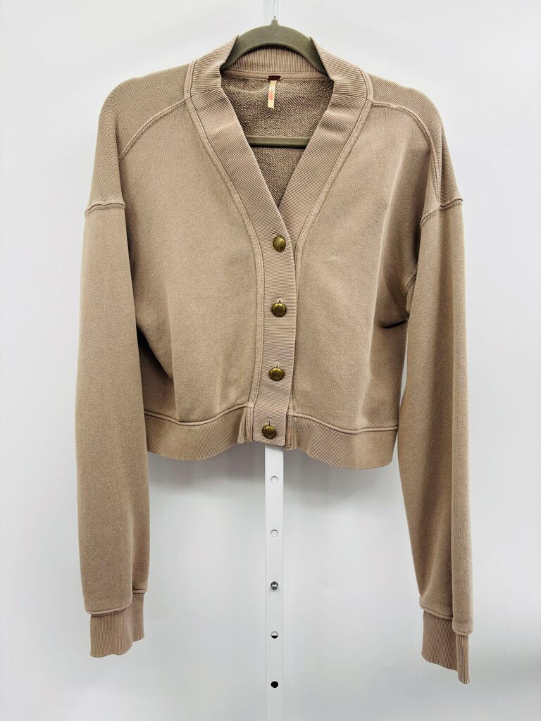 Free People Cardigan Taupe S