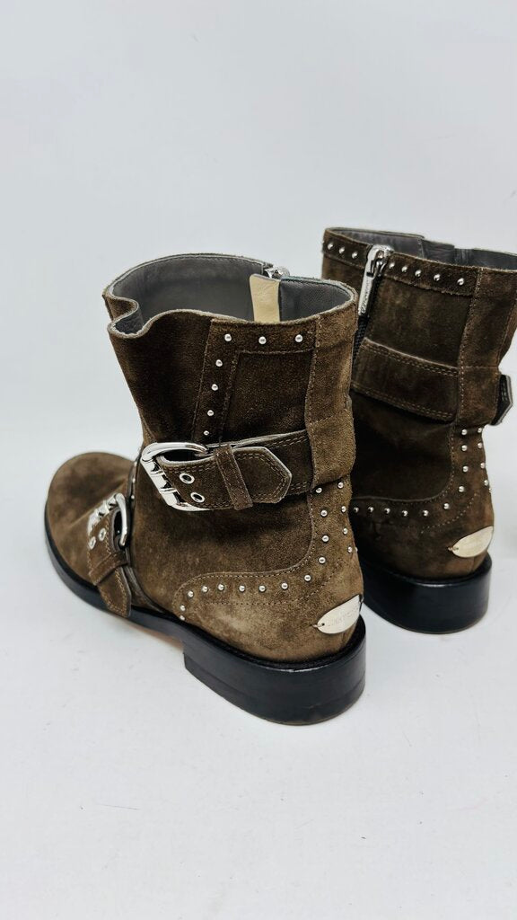 Jimmy Choo Ankle Boots Brown 6.5