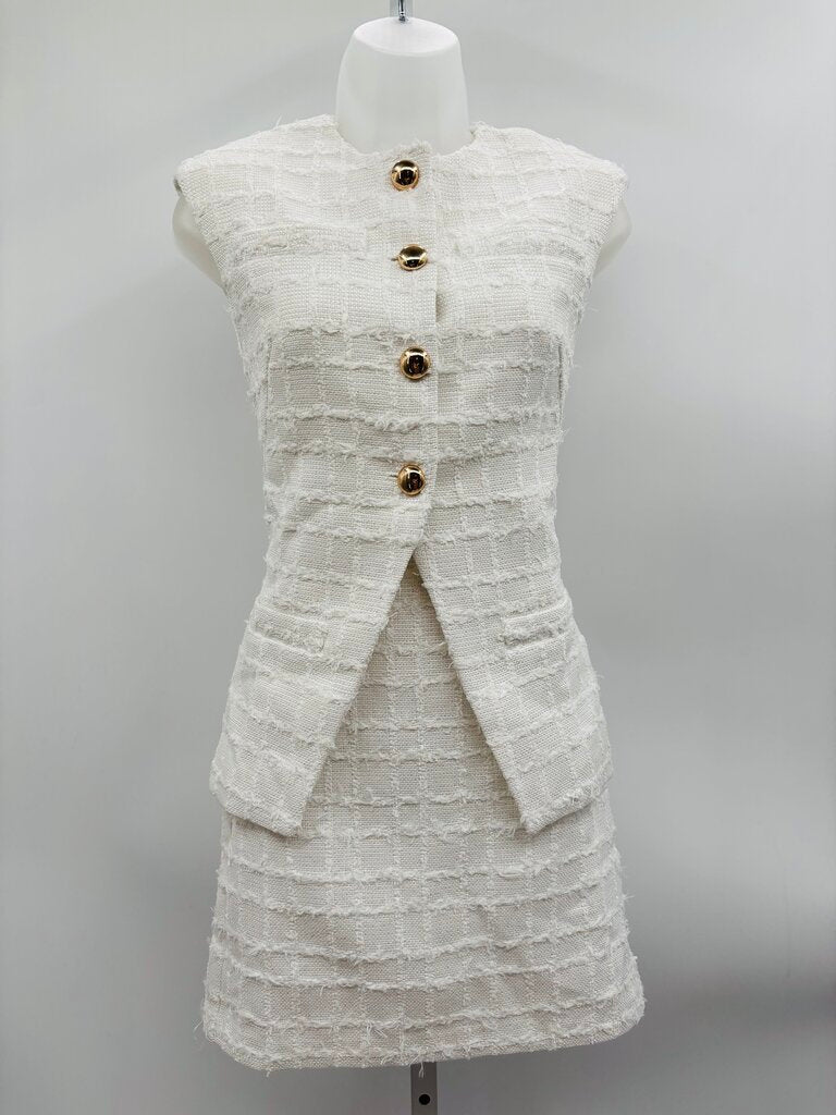 Amanda Uprichard Skirt Set White XS