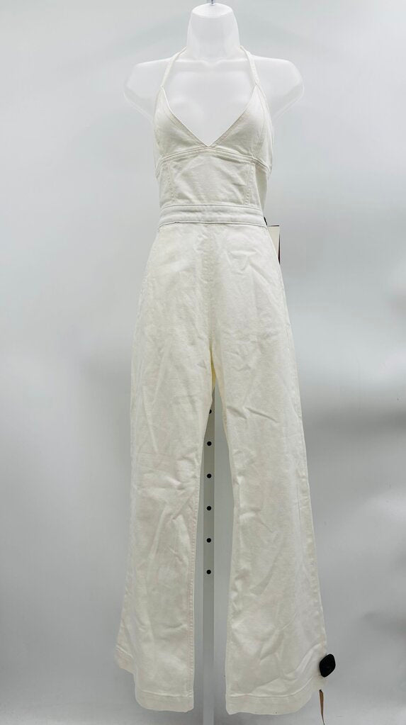Reformation Jumpsuit White 2
