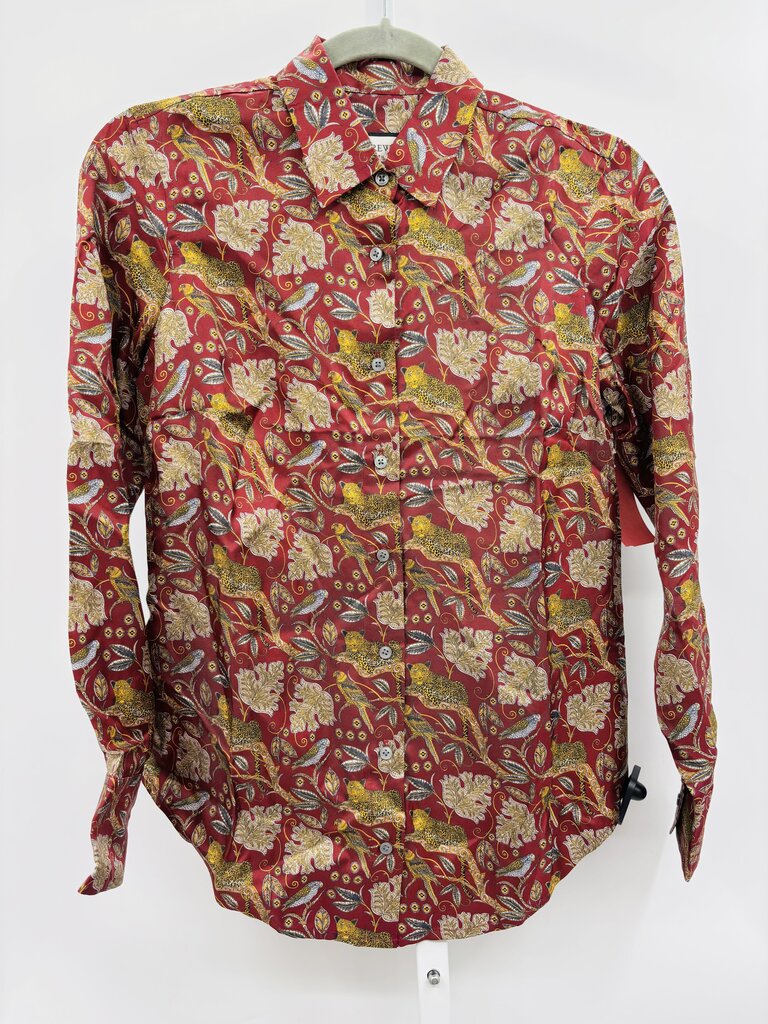 J. Crew Collection Blouse Burgundy 00