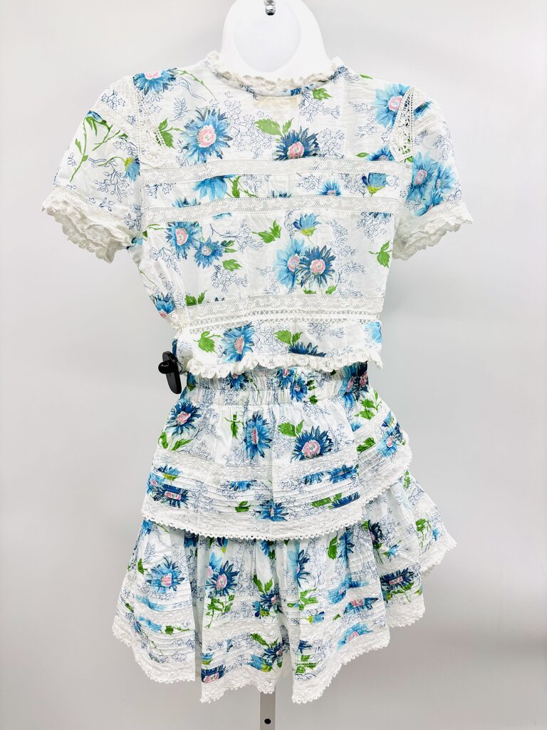 LoveShackFancy Skirt Set Blue XS