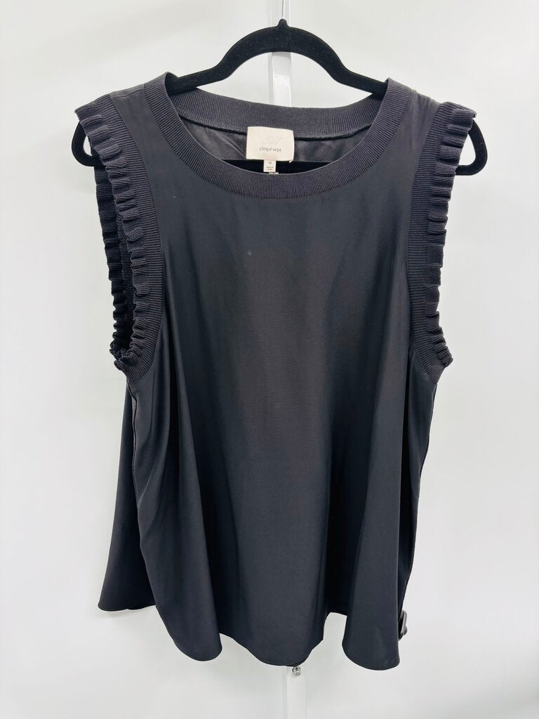 Cinq a Sept Top Black XL