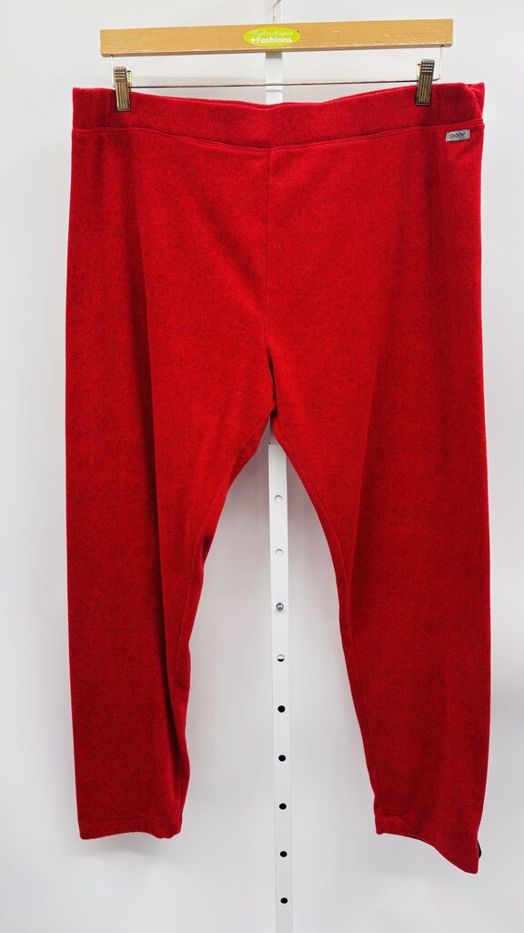 DKNY Sweatpants Plus Red 3X