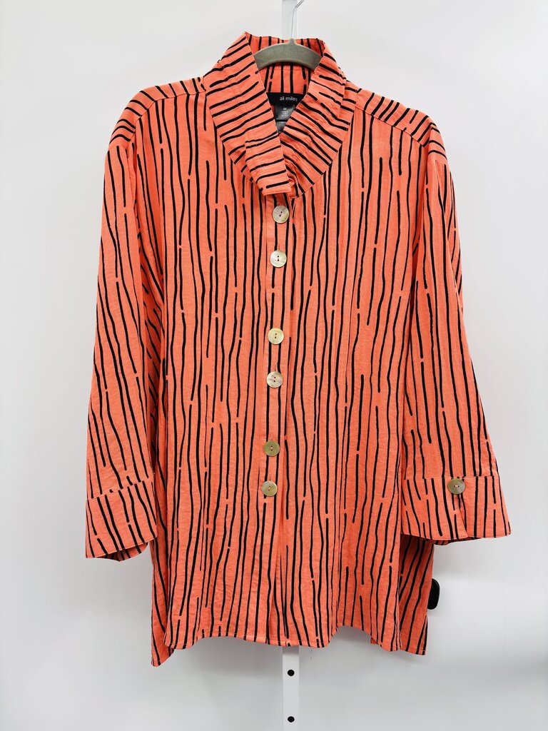 Ali Miles Shirt Plus Orange 3X