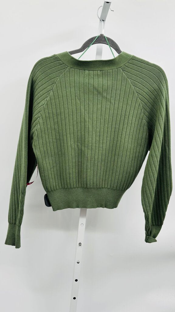 Crescent Cardigan Green M