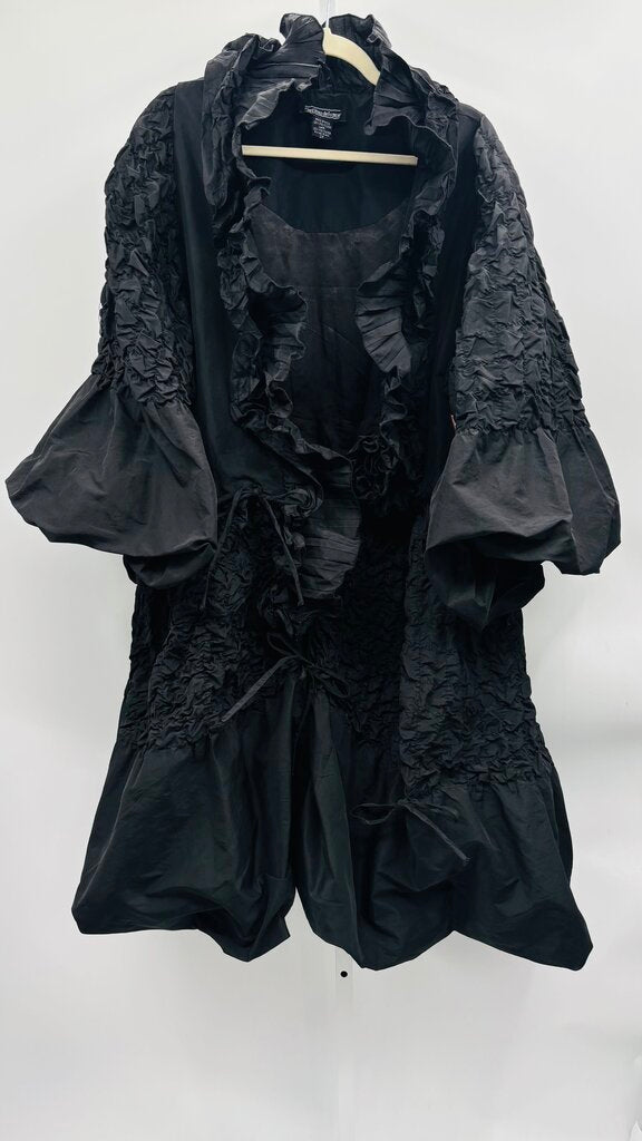 Chez Vouz de France Coat Plus Black 2X