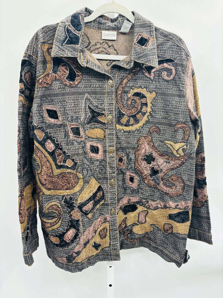 Chico's Jacket Brown XL