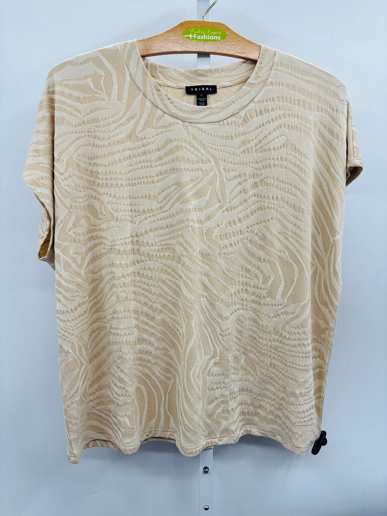 Tribal Top Plus Beige 1X