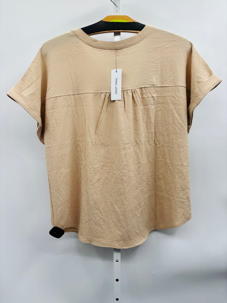 Tribal Top Plus Beige 1X
