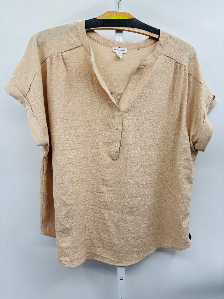 Tribal Top Plus Beige 1X